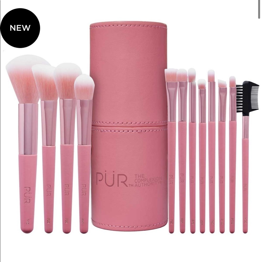 🌿 PÜR 12-Piece Cruelty-Free Brush Set w/ Holder